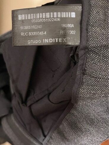 m Beden gri Renk Zara erkek kumaş bol pantolon