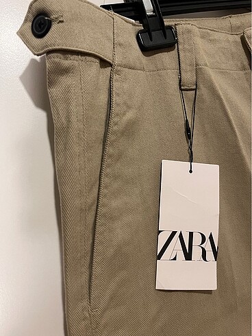 m Beden Zara bej rengi erkek pantolonu