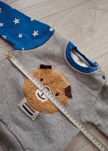 Erkek Çocuk Gri Baskılı Sweatshirt - Görsel 4