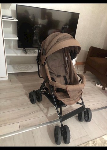 Diğer Beden kahverengi Renk Babyhope Koyu Kahverengi Bebek Arabası baston