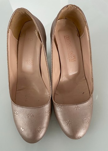 Diger Bej Kadın Dolgu Topuklu Stiletto