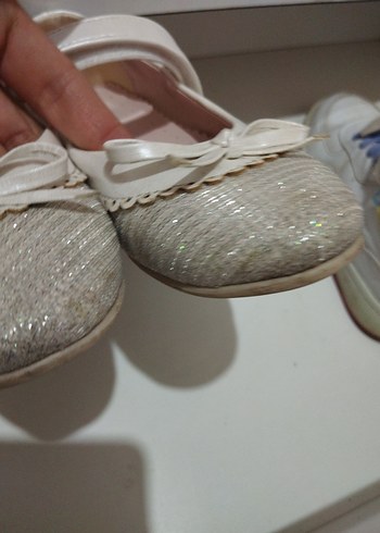 Beyaz Kız Çocuk Fiyonklu Babet - Görsel 2