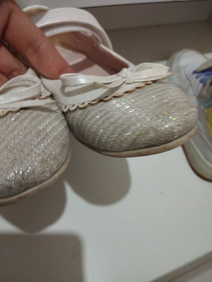 Beyaz Kız Çocuk Fiyonklu Babet - Görsel 2