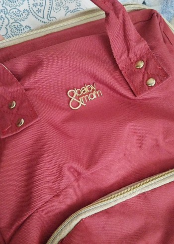 Bordo Desenli Bebek Çantası - Görsel 2