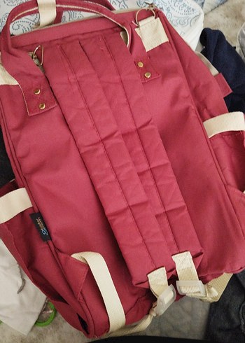 Bordo Desenli Bebek Çantası - Görsel 3