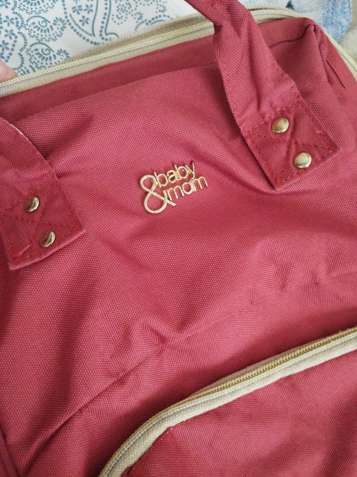 Bordo Desenli Bebek Çantası - Görsel 2