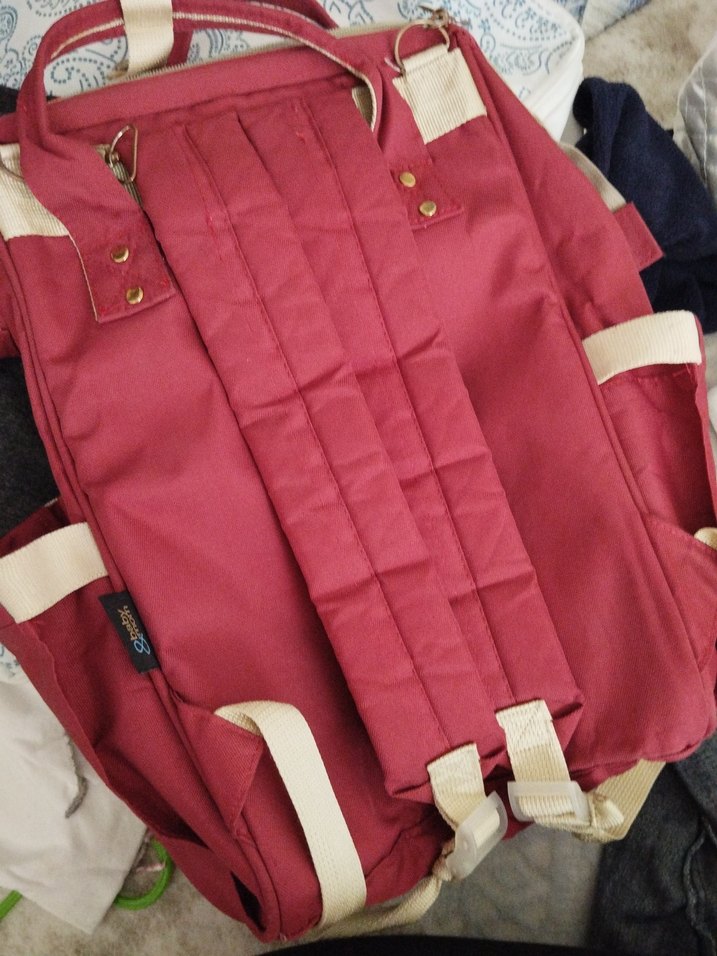 Bordo Desenli Bebek Çantası - Görsel 3