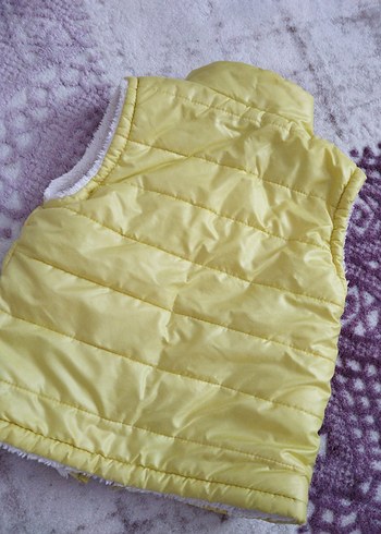 Sarı Fermuarlı  Çocuk Yelek - Görsel 2
