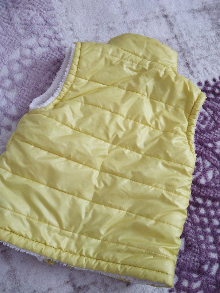 Sarı Fermuarlı  Çocuk Yelek - Görsel 2