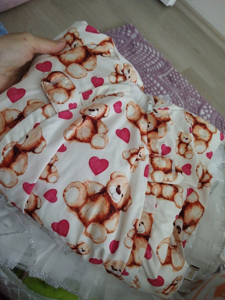 Kapüşonlu Ayıcık Desenli Çocuk Tulumu - Görsel 2