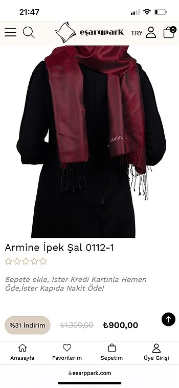 Armine Orijinal armine İpek şal