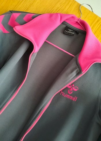 Hummel Gri Fermuarlı Kadın Spor Ceket