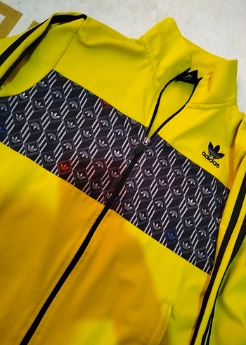 Adidas adidas Sarı Baskılı Erkek Çocuk Ceket