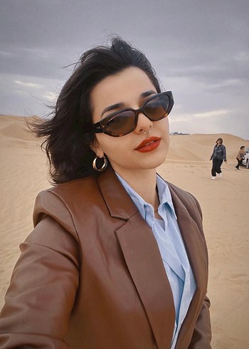 Kahverengi Deri Kadın Ceket - Görsel 6