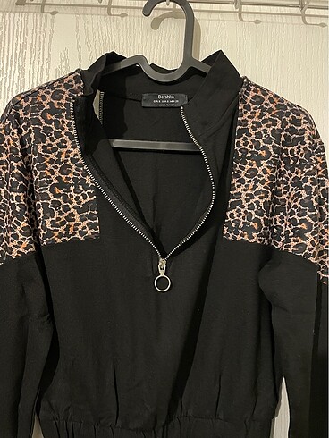 Bershka bershka leopar desenli elbise
