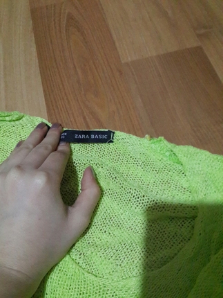 Zara yeşil triko
