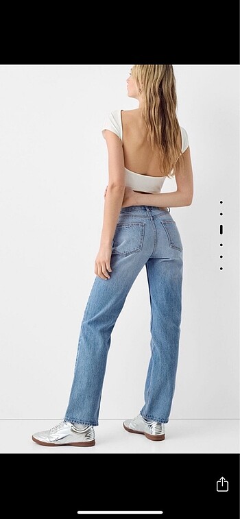m Beden Bershka straight fit jean