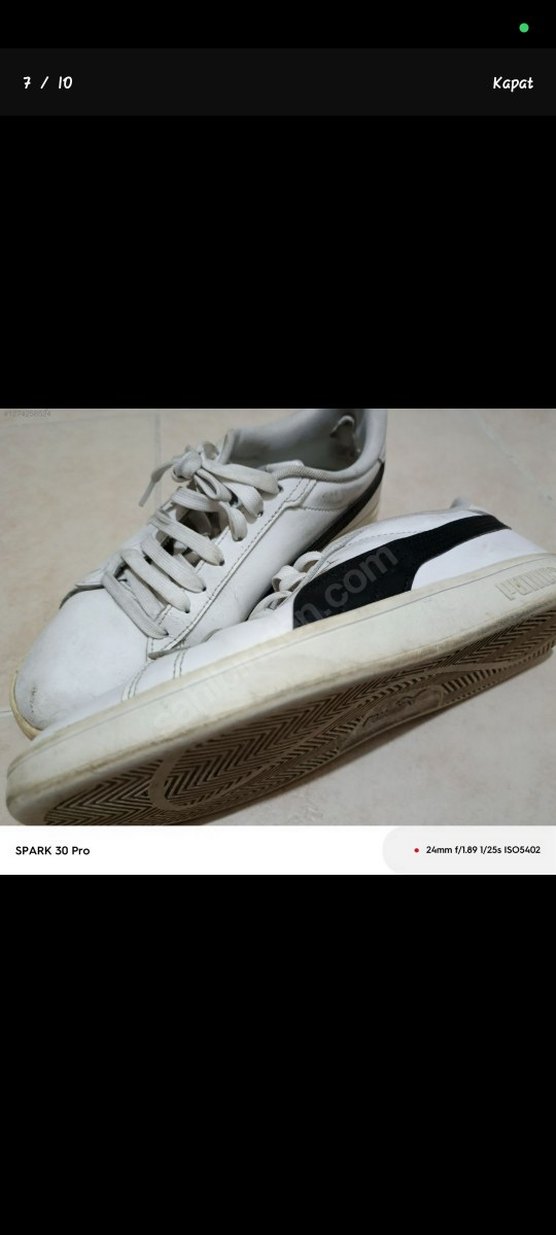 Beyaz Puma Spor Ayakkabi şahane - Görsel 5