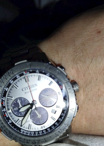 Citizen EcoDrive Gri nawihavk sky diver - Görsel 11