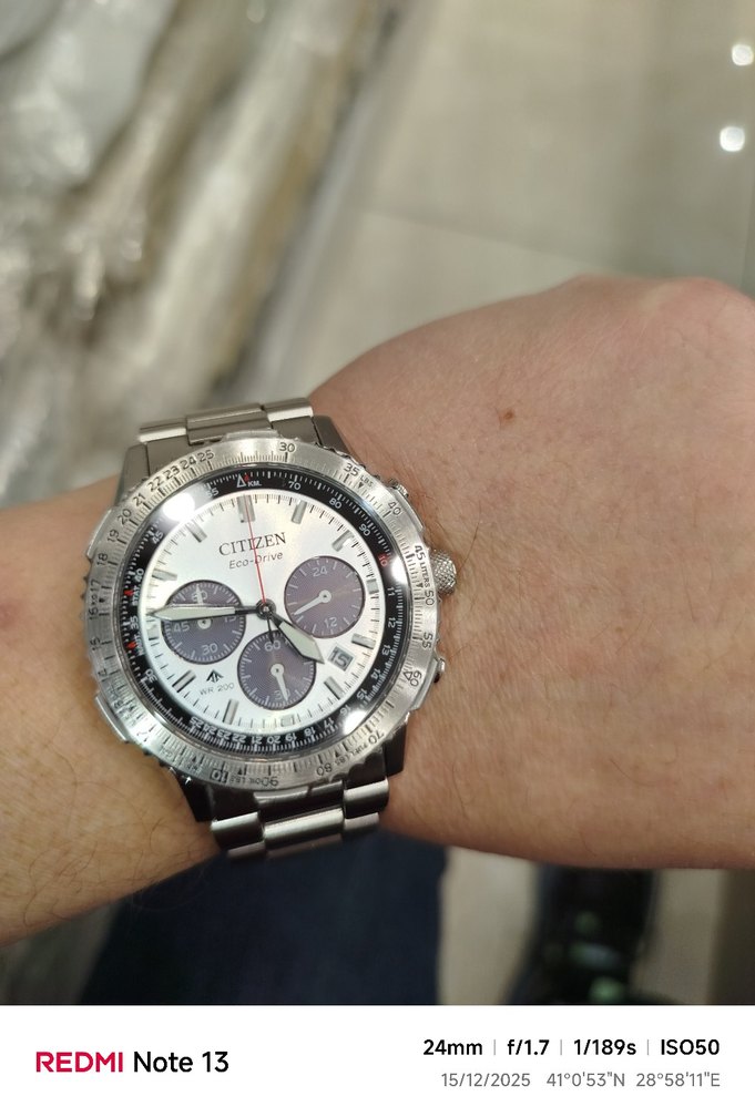 Citizen EcoDrive Gri nawihavk sky diver - Görsel 2