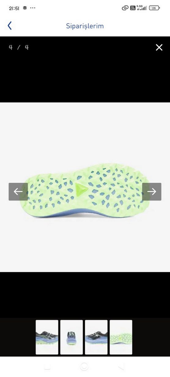 Gri Asics Erkek Koşu ve Antrenman Ayakkabısı - Görsel 3