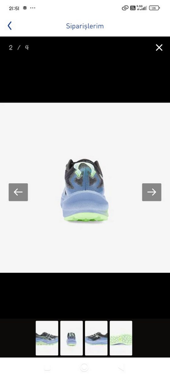 Gri Asics Erkek Koşu ve Antrenman Ayakkabısı - Görsel 5