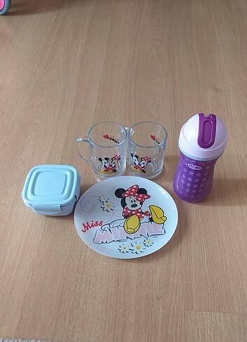 Su Matarası Paşabahçe Minnie Tabak Bardak