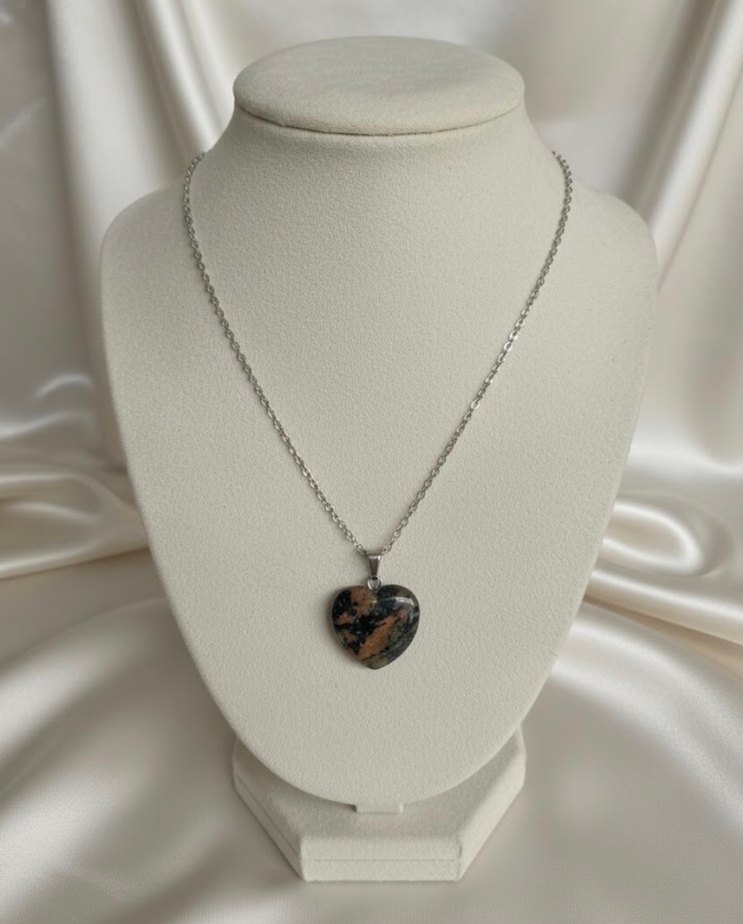 Unakit taşı doğal taş kolye - Görsel 3