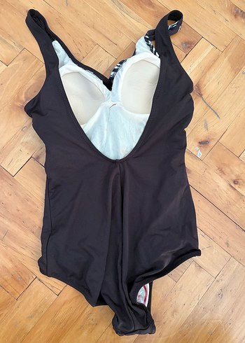 Desenli Kemerli Siyah Mayo - Görsel 2