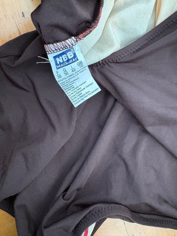 Desenli Kemerli Siyah Mayo - Görsel 3