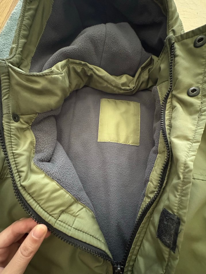 LCW Erkek Çocuk yeşil Kapüşonlu Mont - Görsel 2