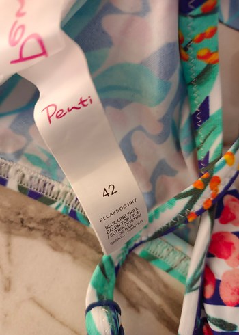 xl Beden Renkli Tie-Dye Desenli Bohem Bikini Üstü