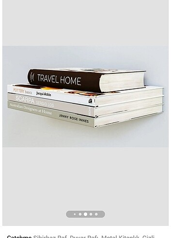 Zara Home Duvar kitap biblo mum telfon rafı