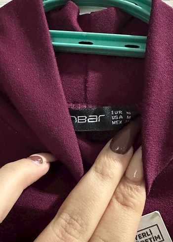 Bordo elbise - Görsel 5