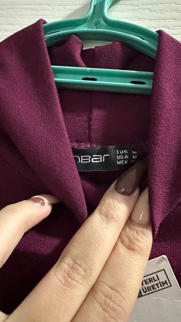 Bordo elbise - Görsel 5