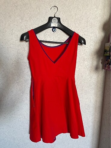 Zara Turuncu Mini Elbise
