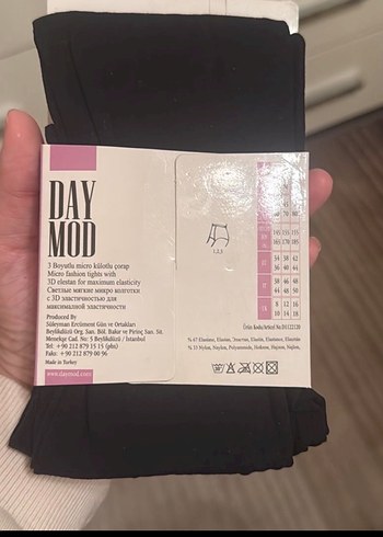 Day Mod Yurtk Siyah Mikro Külotlu Çorap - Görsel 2
