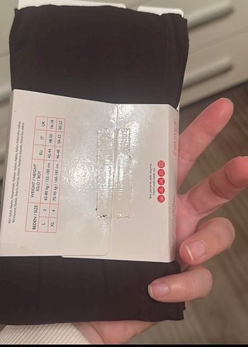 Hamile Siyah 40 DEN Opak Külotlu Çorap - Görsel 3
