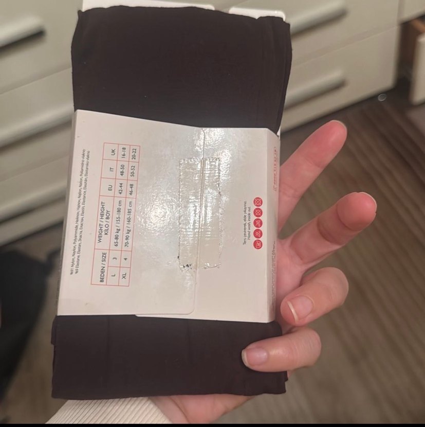 Hamile Siyah 40 DEN Opak Külotlu Çorap - Görsel 3