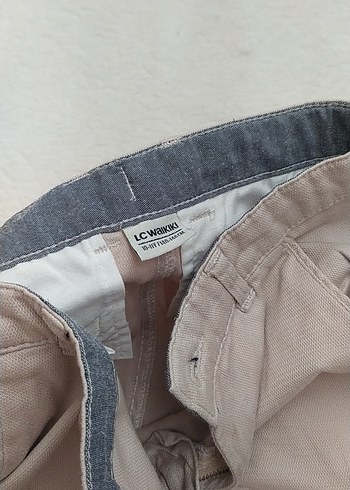 LC Waikiki Erkek çocuk Bej Düğmeli Pamuk Pantolon