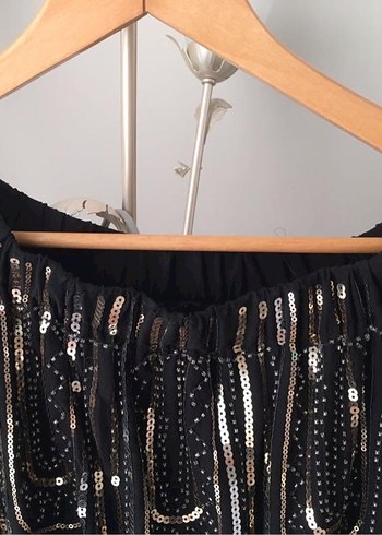 Boncuk İşlemeli Uzun Siyah Bohem Elbise - Görsel 5