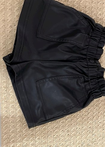 Deri zara şort - Görsel 4