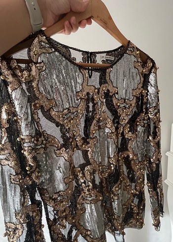 Payetli  Kadın Bluz - Görsel 2