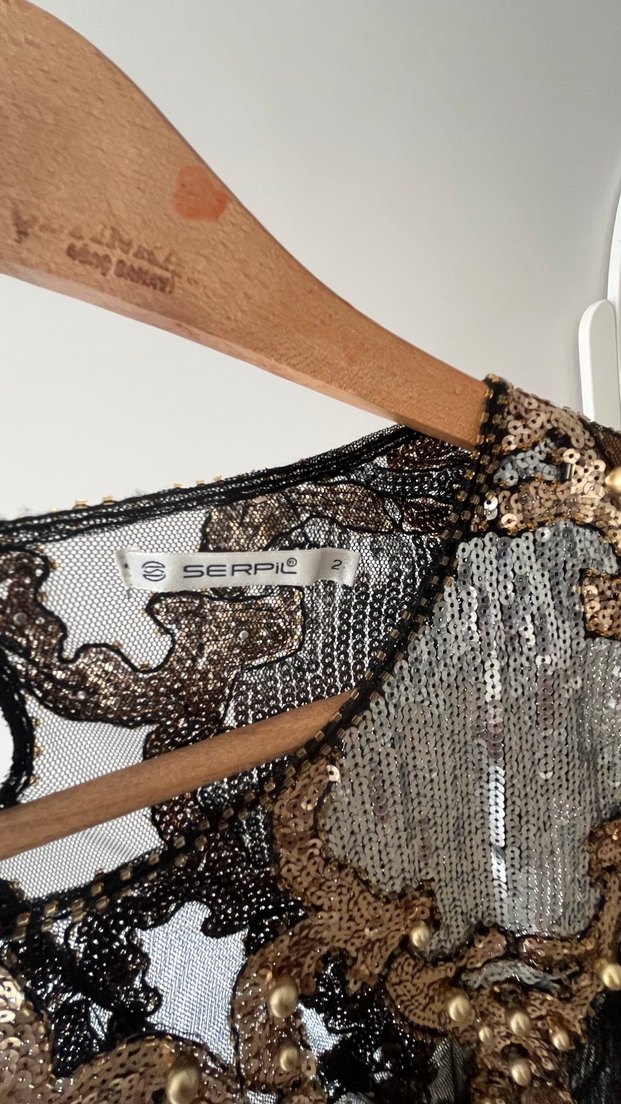 Payetli  Kadın Bluz - Görsel 4