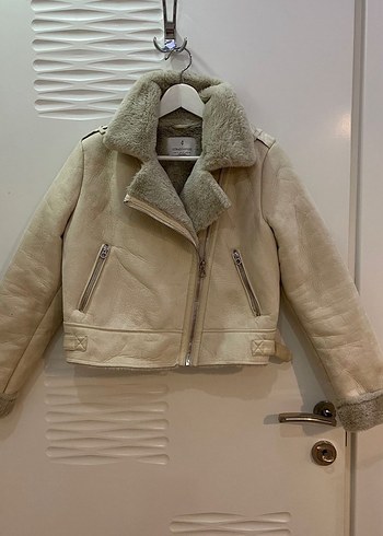 Bej Süet Kadın Ceket - Görsel 2