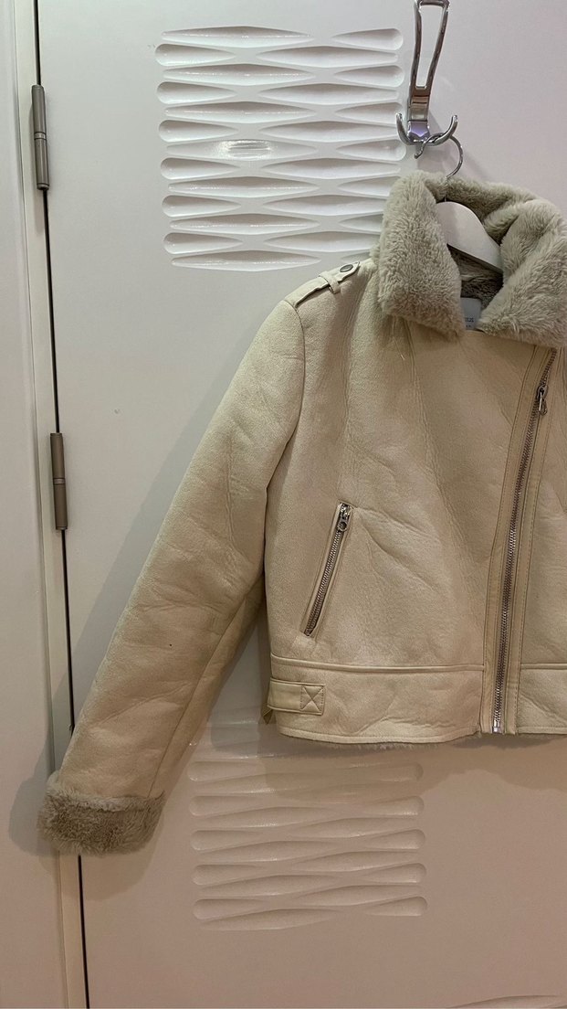 Bej Süet Kadın Ceket - Görsel 5