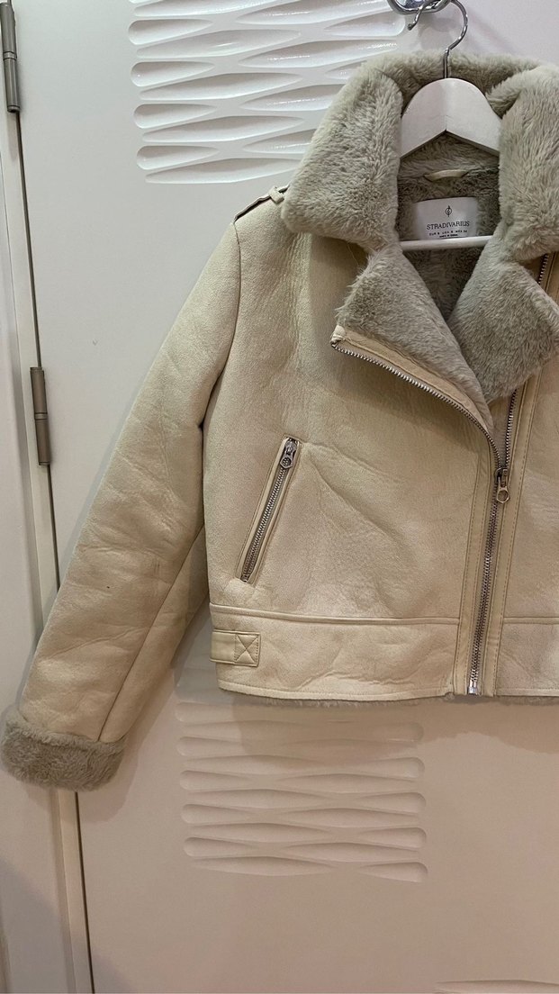 Bej Süet Kadın Ceket - Görsel 3