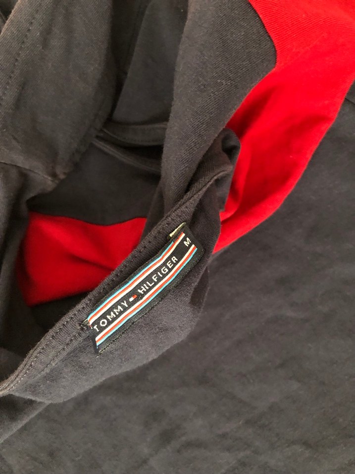 Lacivert Kırmızı Detaylı Yazlık Elbise - Görsel 4