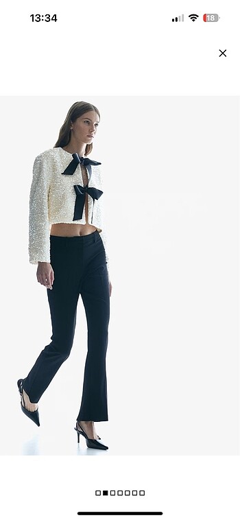 H&M H&M PULLU VE FİYONKLU CEKET