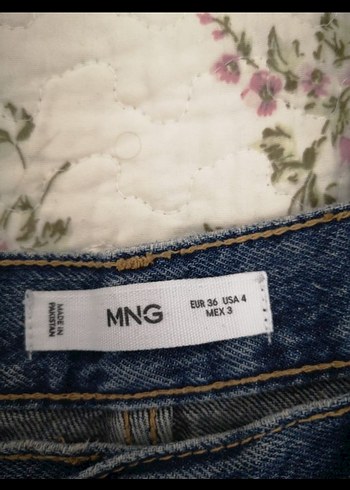 Düğmeli Gri Mavi Denim Bol Kesim Kadın Jean - Görsel 4